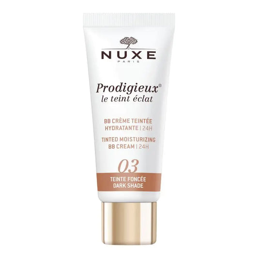 Nuxe Moisturising Bb Cream with Colour 24H, Prodigieux® Le Teint Éclat 30Ml - Dark Shade
