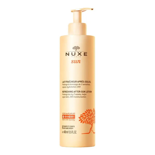 Nuxe Sun Refreshing Lait après-soleil rafraîchissant pour le visage et le corps, 400ml