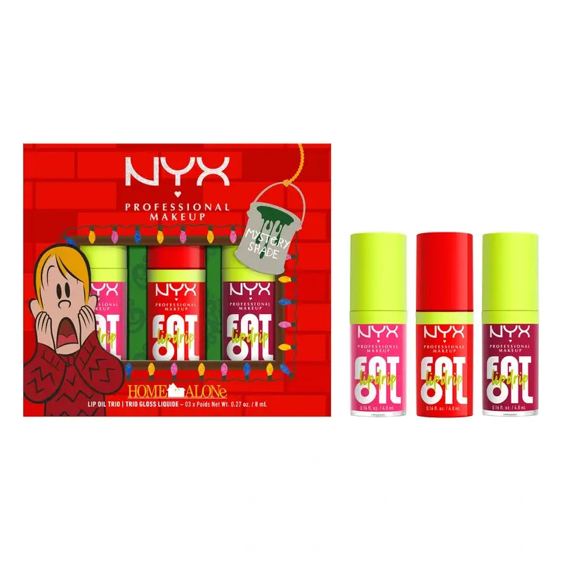 Nyx Home Alone Drip Trio Lip Oil, 3x8 ml