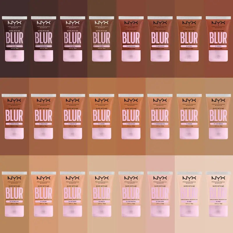 Nyx Bare With Me Blur Matte Finish Foundation Pale Shade, 30 ml