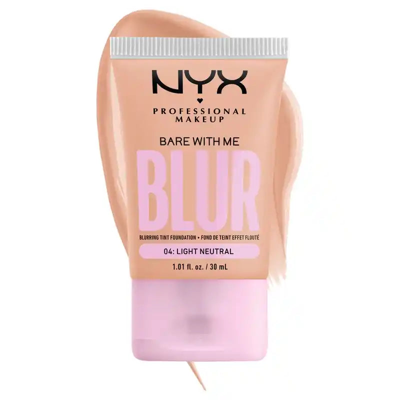 Nyx Bare With Me Blur Skin Tint, Fond de teint flou, fini mat, teinte 04 , 30 ml