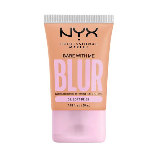 Nyx Bare With Me Blur Skin Tint, Fond de teint flou, fini mat, teinte 06 , 30 ml