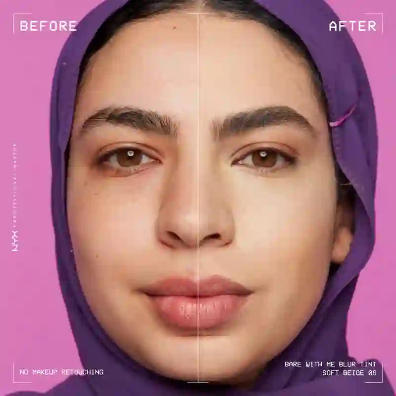 Nyx Bare With Me Blur Skin Tint, Fond de teint flou, fini mat, teinte 06 , 30 ml