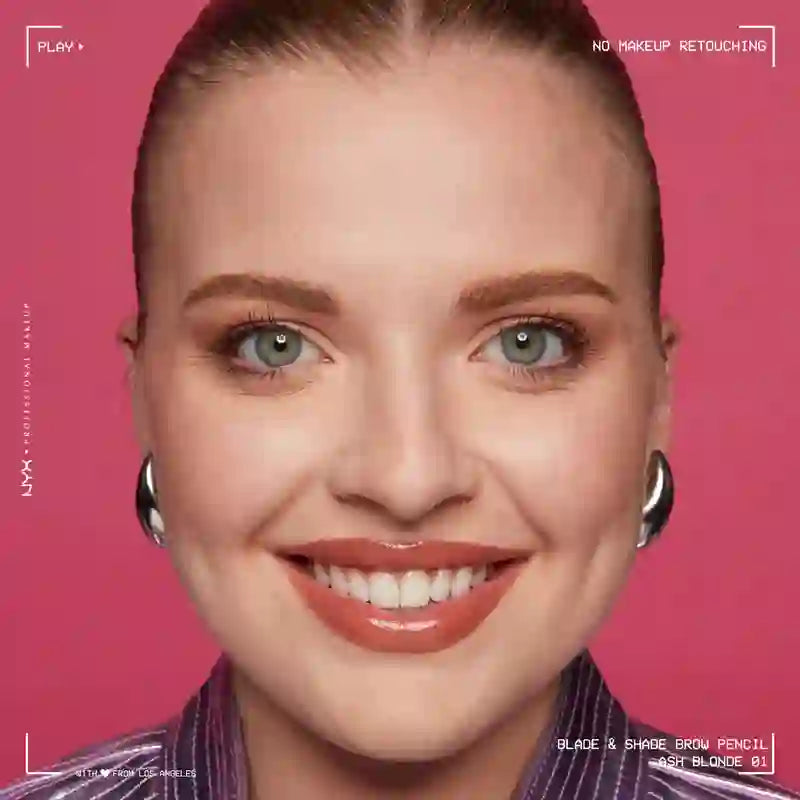 Nyx Blade & Shade Crayon à sourcils, Ash Blonde 01 , 0,06 gr