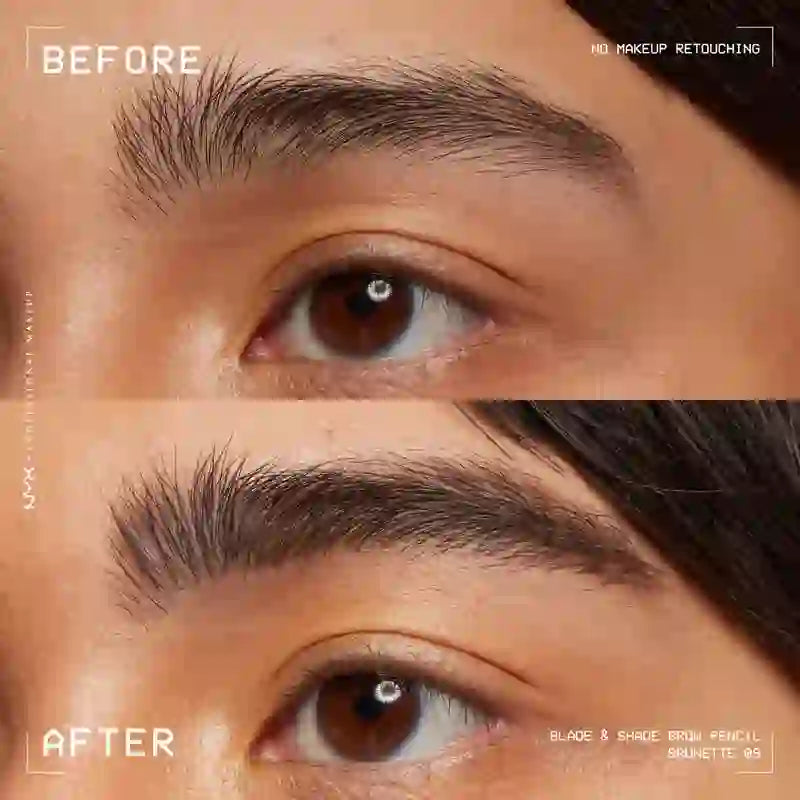 Nyx Blade & Shade Crayon à sourcils, Brunette 09 , 0,06 gr