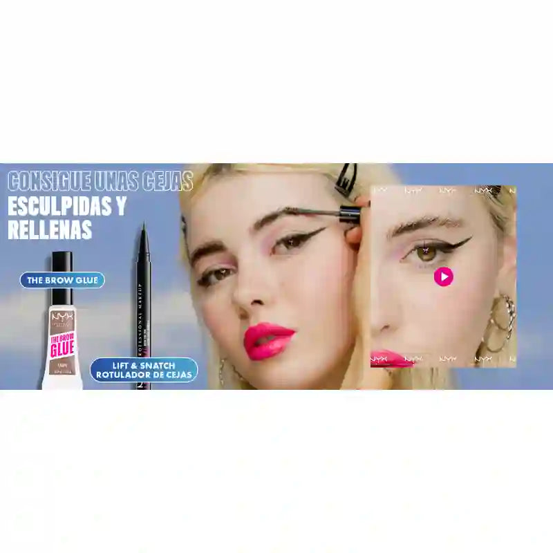 Nyx Brow Tint Pen Lift&Snatch ! Brow Tint Pen, Long Lasting 16H, Vegan Formula, Shade Ash Brown , 1 ml