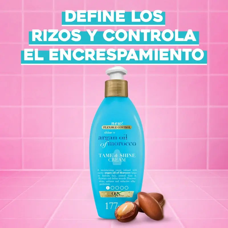 OGX Moroccan Argan Oil Shine Styling Cream, 177 ml