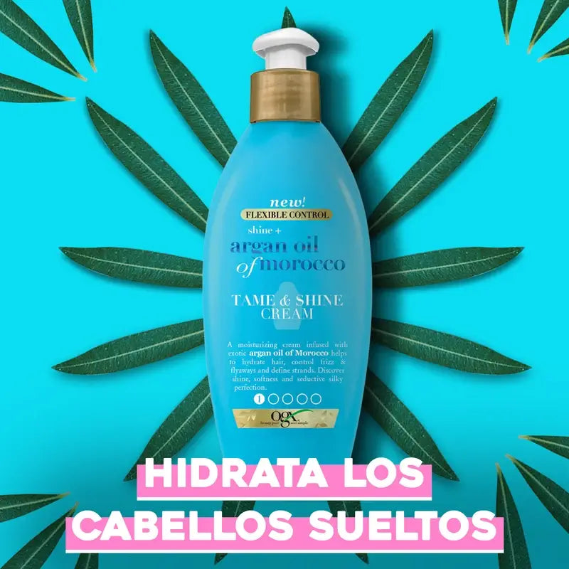 OGX Moroccan Argan Oil Shine Styling Cream, 177 ml