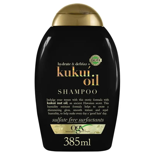OGX Shampooing à l'huile de Kukui Anti-Frizz, 385 ml
