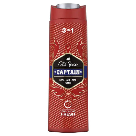 Old Spice Captain 2 In 1 Shampooing et Gel Douche 400Ml