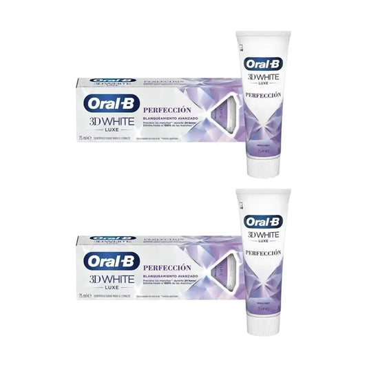 Oral-B 3Dwhite Luxe Perfection Dentifrice blanchissant 2X75 Ml