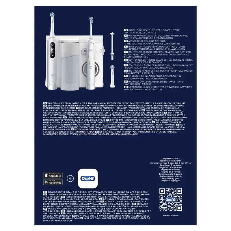 Centre dentaire Oral-B Braun avec irrigateur et brosse à dents électrique Oral-B Io6