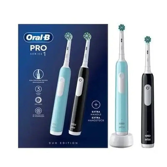 Oral-B Braun Cep. Electric Duplo Pro 1 Pack Noir + Bleu
