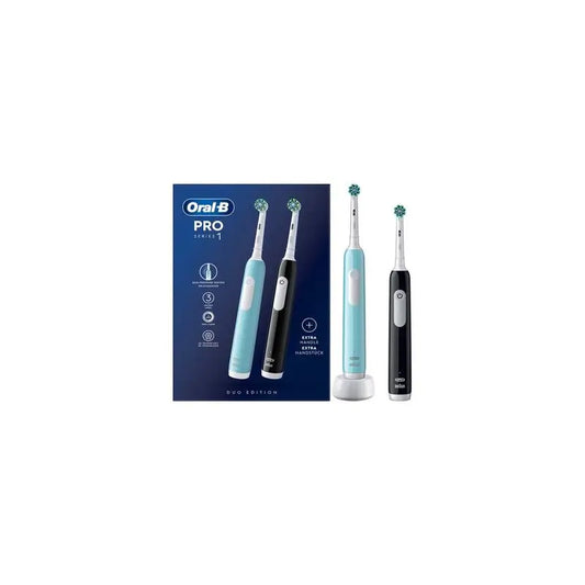 Oral-B Braun Cep. Electric Duplo Pro 1 Pack Noir + Bleu