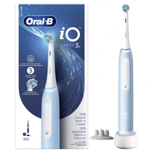 Oral-B Braun Brosse à dents électrique Braun iO3S Bleu glacier
