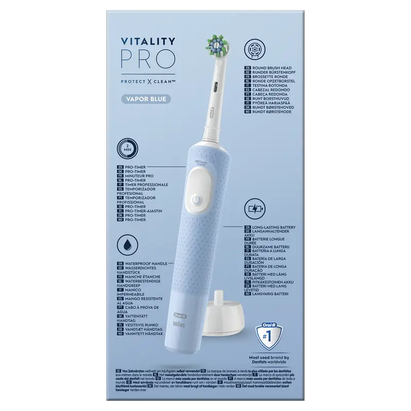 Oral-B Braun Brosse à dents rechargeable Braun Vitality Pro Bleu