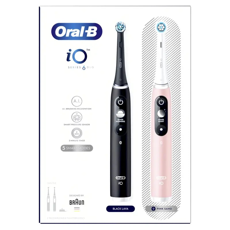 Oral-B Braun iO6 Duo Noir/Rose