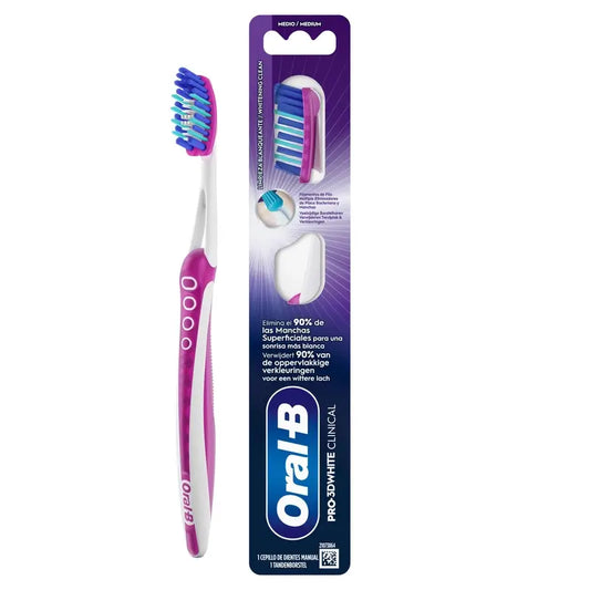 Oral-B Pro-3Dwhite Clinical 38 Medium , 1 unité