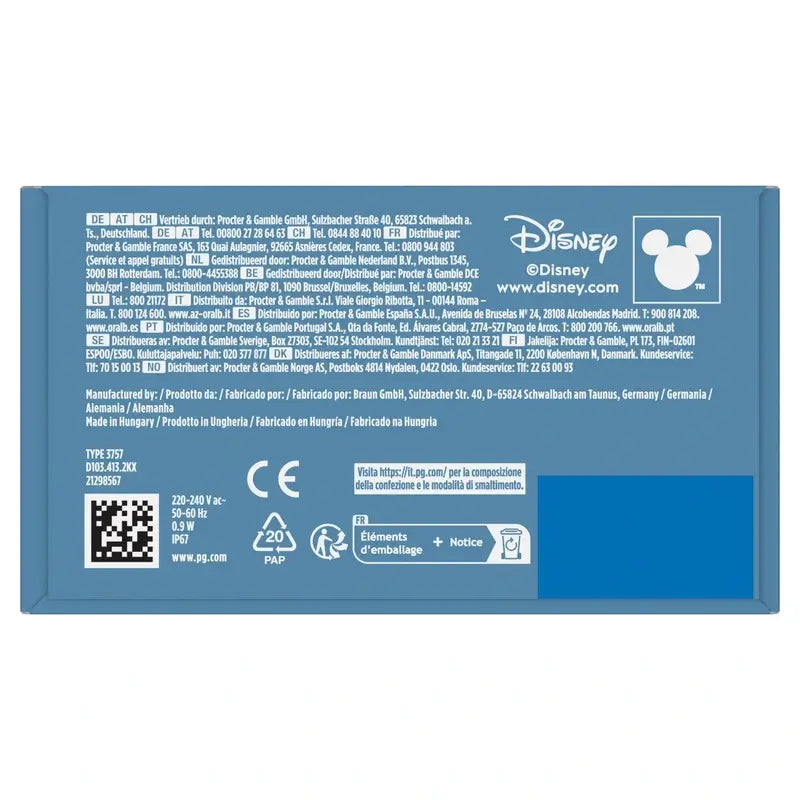 Brosse à dents électrique Oral-B Frozen + étui de transport