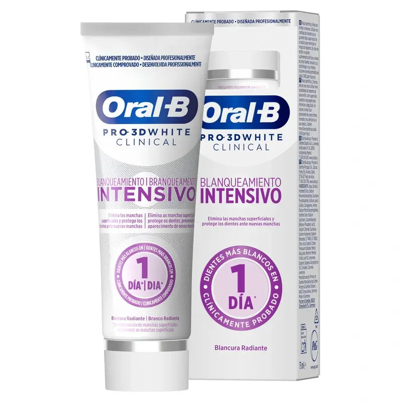 Oral-B 3Dw Radiant Whiteness Dentifrice, 75 ml