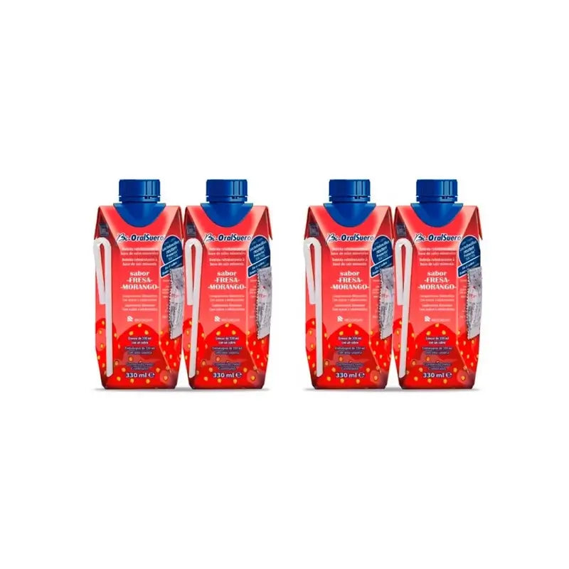 Oralsuero Bioralsuero Probiotique Fraise, 4X330 Ml