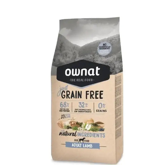 Ownat Just Canine Adulte Agneau Sans Grains 14Kg