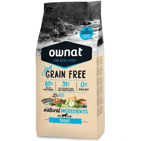 Ownat Just Canine Adulte Sans Grains Truite 14Kg