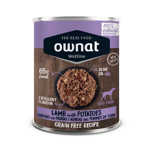 Ownat Wetline Canine Agneau avec Pommes de Terre 12X395Gr