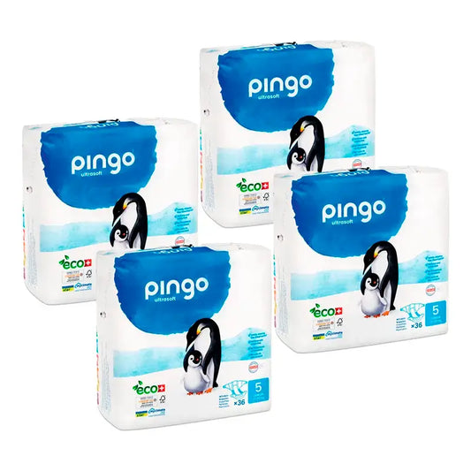 Pingo Nappy Culotte de protection taille 5, paquet de 4 x 28 unités