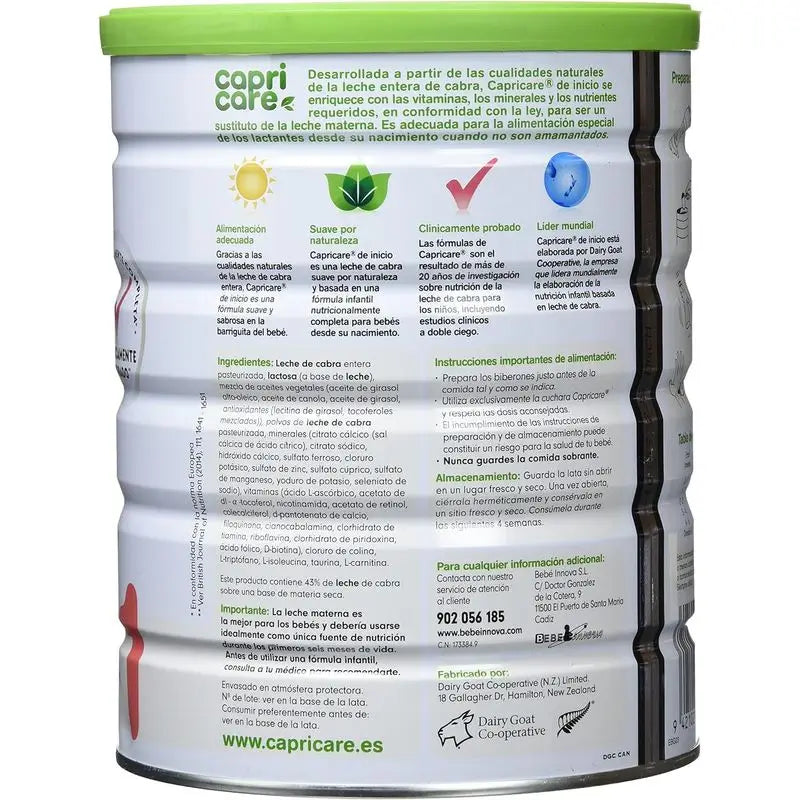 Capricare 1 lait pour nourrissons, paquet de 8 x 800 g