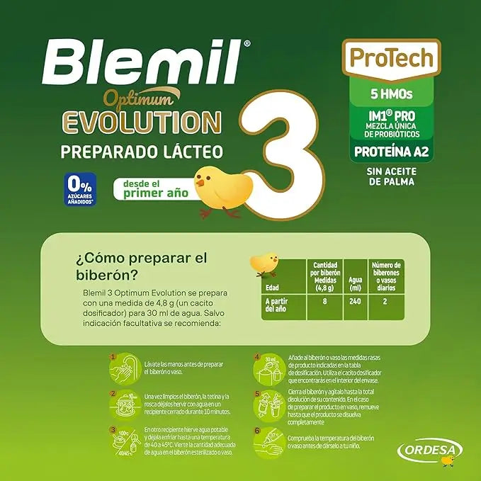 Blemil Optimum Evolution 3 Lait de croissance, 12X800g