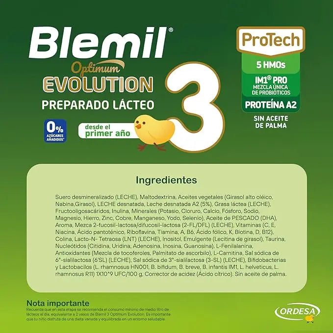 Blemil Optimum Evolution 3 Lait de croissance, 12X800g