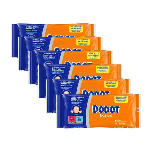 Dodot Wipes Basic, 6 x 54 (324 pièces)