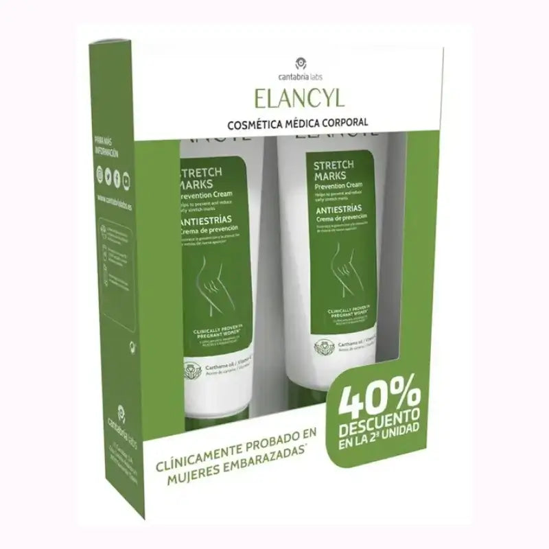 Elancyl Crème anti-vergetures 2x200 ml Duplo Pack