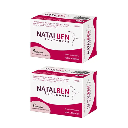 Natalben Pack Allaitement, 2x60 Capsules