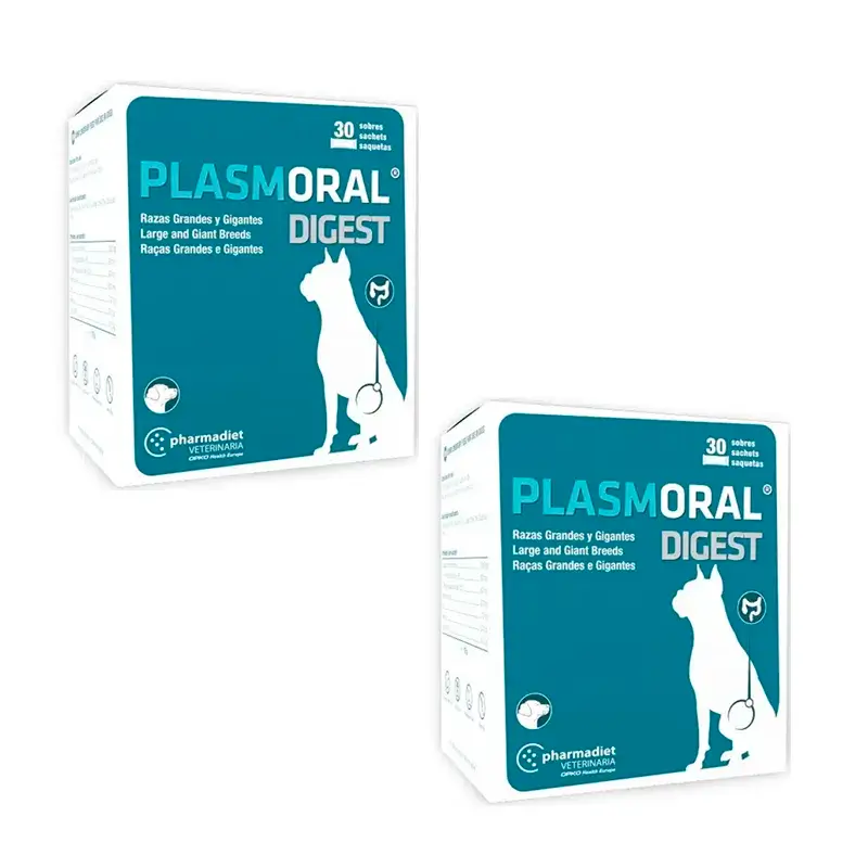 Pharmadiet Plasmoral Digest Grandes Races et Races Géantes, Pack 2 x 30 sachets
