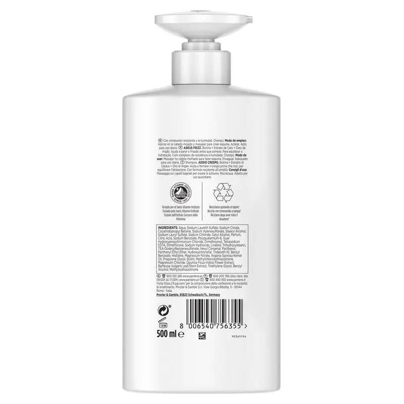 Pantene Miracles Cactus Anti Frizz Shampooing 500Ml