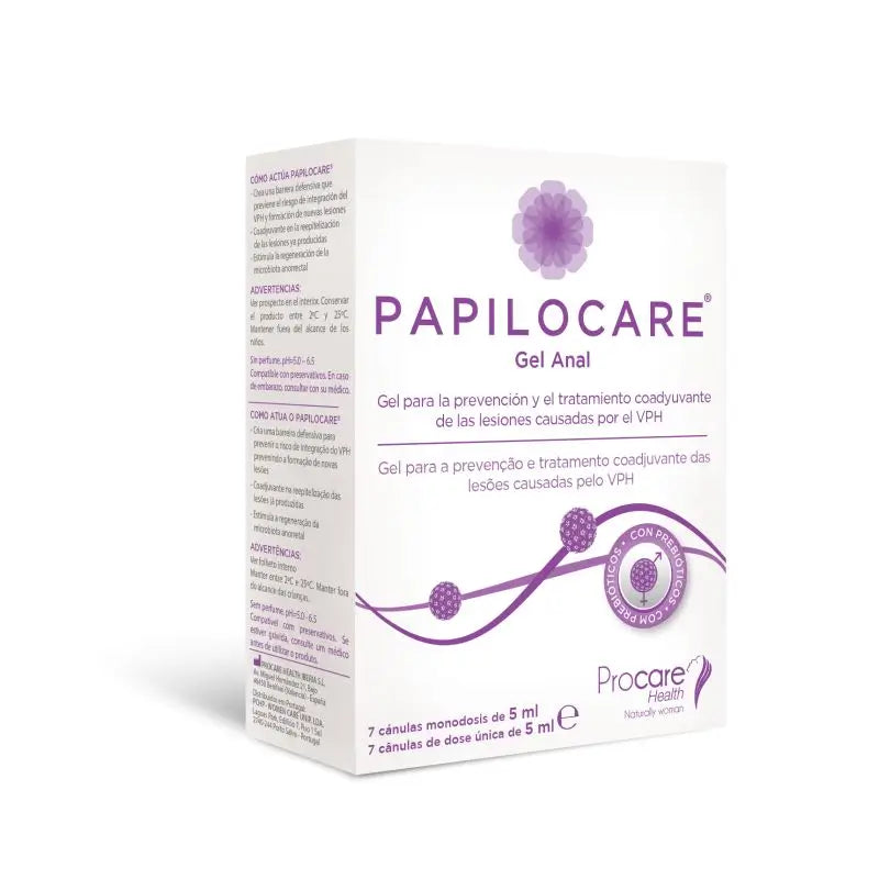 Papilocare Anal Gel 7 canules, 5 ml