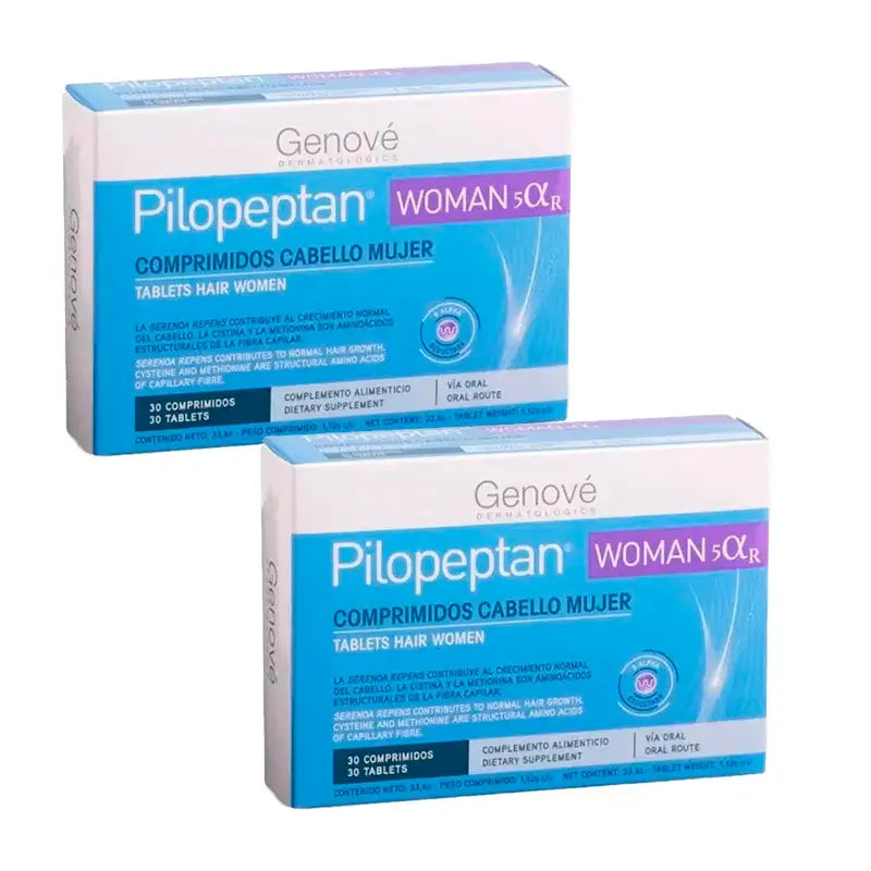 Pilopeptan Femme Cheveux Femme, Pack 2 x 30 comprimés