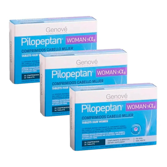 Pilopeptan Femme Cheveux Femme, Pack 3 x 30 comprimés