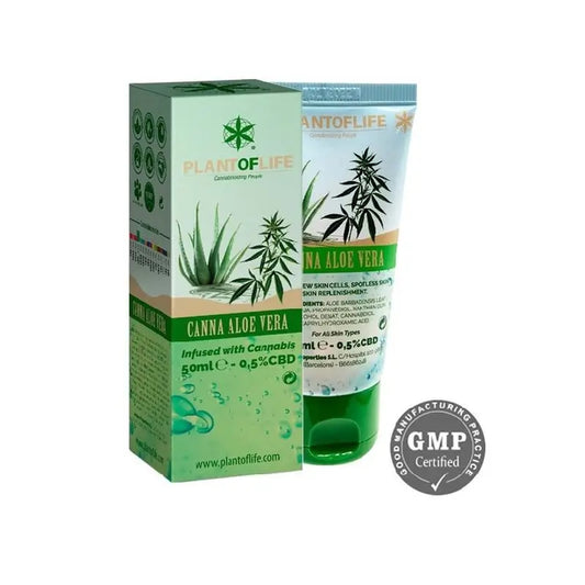 Plant Of Life Gel d'Aloe Vera avec CBD 0,5% Canna Aloe, 50 ml