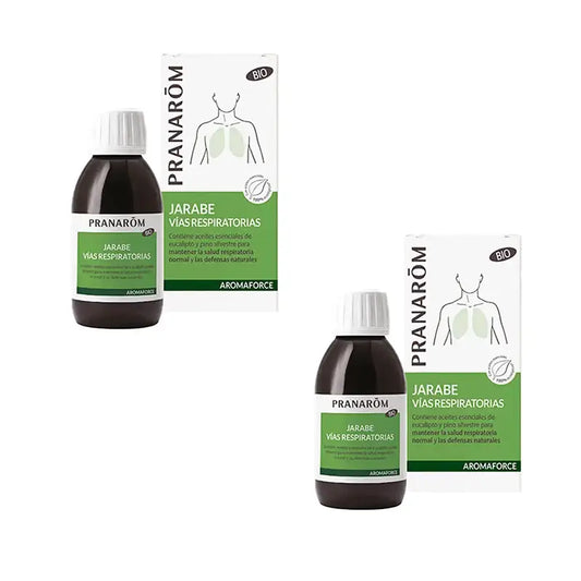 Pranarôm Aromaforce Sirop Voies Respiratoires Bio, 2X150 Ml