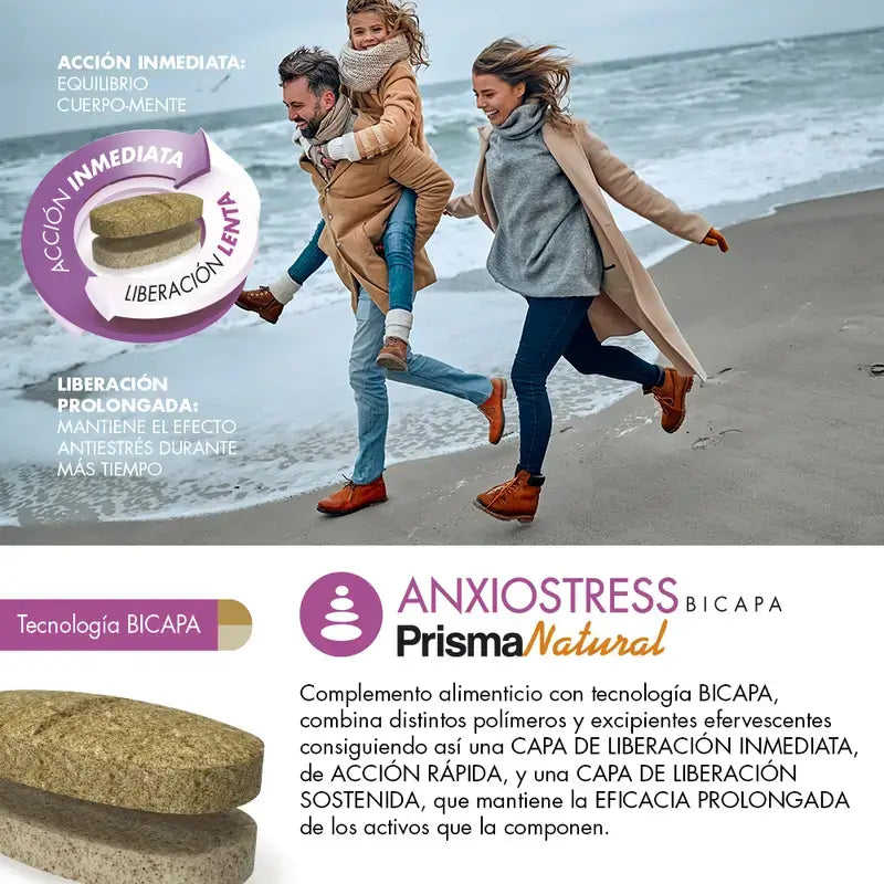 Prisma Natural Anxio-Stress Bicapa, 15 Comprimés