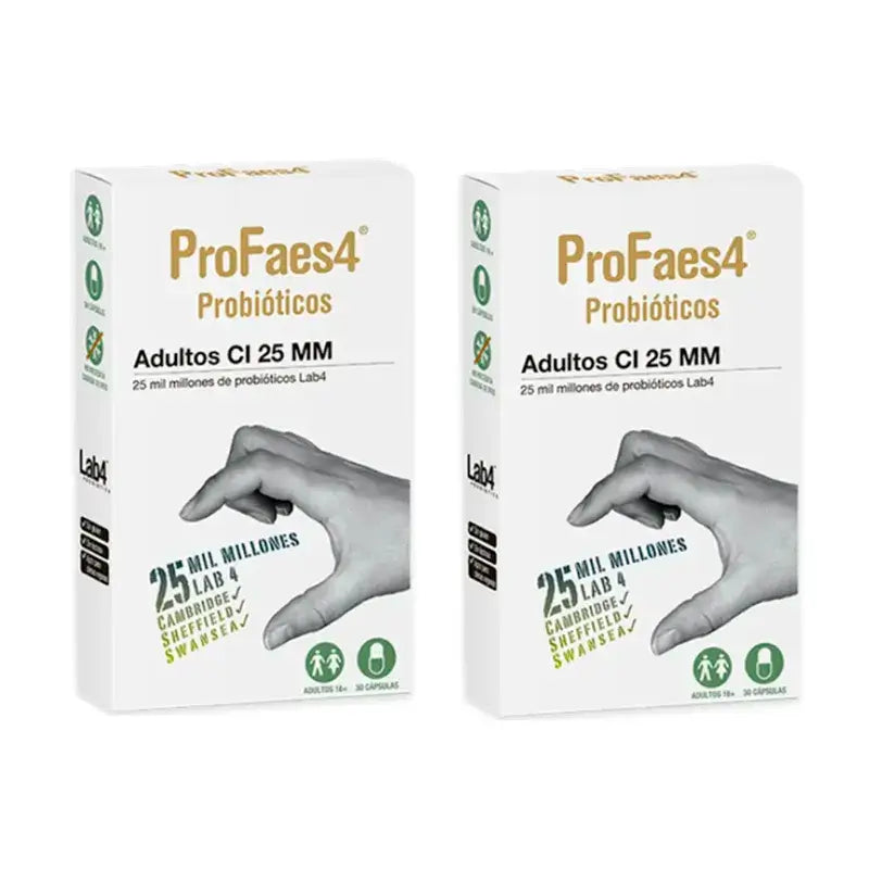 Profaes4 Probiotiques Adulte Ci 25Mm, paquet de 2 x 30 comprimés