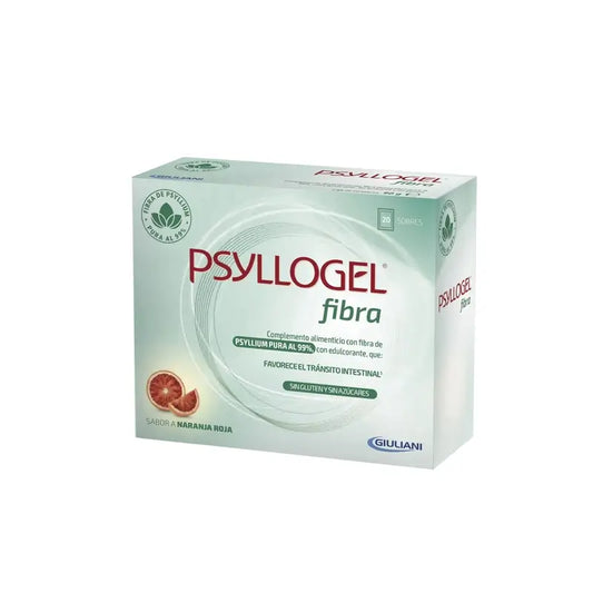 Psyllogel Fibre Rouge Goût Orange, 20 Sachets