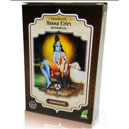 Radhe Shyam Henné en poudre Chocolate Botanical , 100 gr