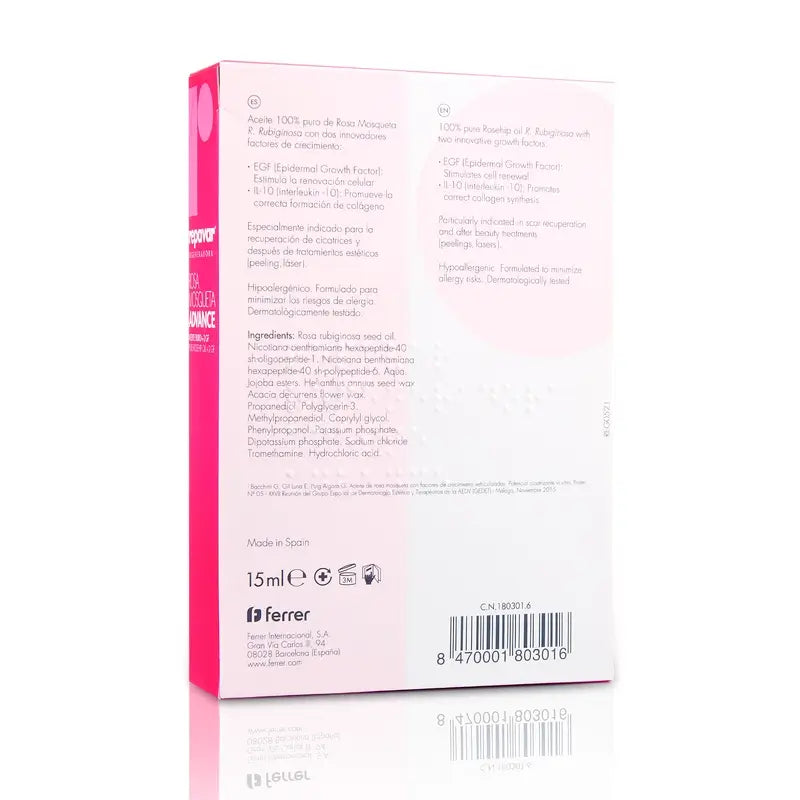 Repavar Huile de rose musquée pure régénérante Advance 15 ml