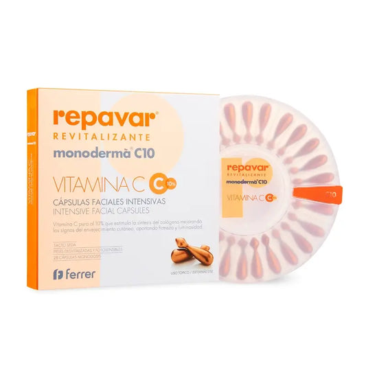 Repavar Revitalisant Monoderma C10 28 gélules