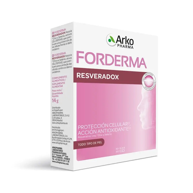 Arkopharma Forderma Resveradox, 30 Capsules