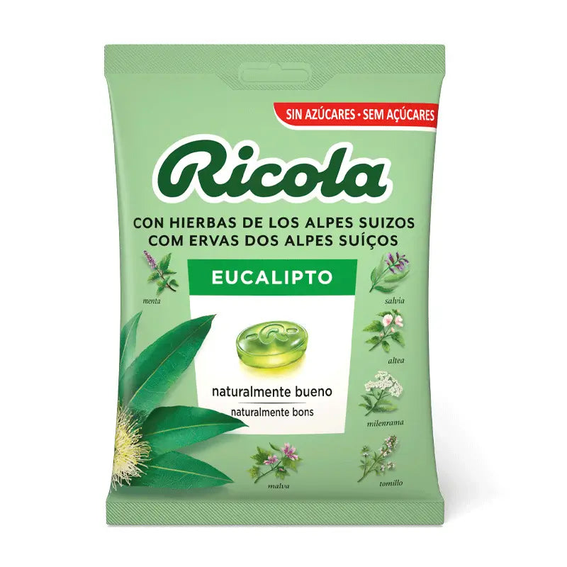 Ricola Sugar Free Candy Eucalyptus 70 G Bag